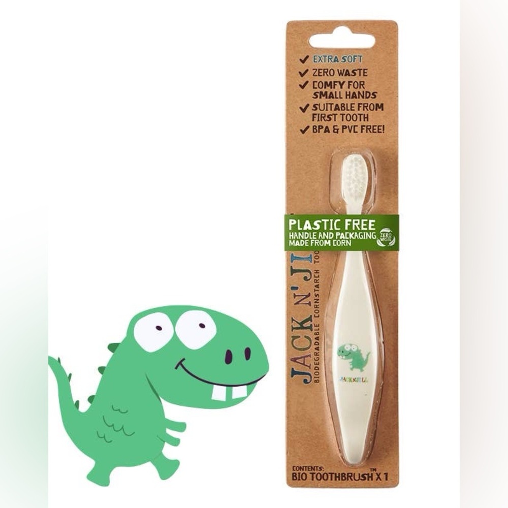 Jack N' Jill Dino Plastic Free Toothbrush